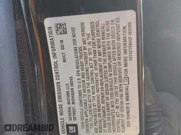2016 GMC Sierra 3500HD Denali z VIN 1GT42YE84GF180390, wystawiony jako Copart lot #47046815 z przebiegiem 885 857 mil mil oraz Szkoda całkowita • Salvage title. Historia ofert i sprzedaży dostępna na DreamBid. Obrazek 14.