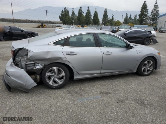 2019 Honda Insight EX with VIN 19XZE4F51KE029343, listed as a Copart auction lot 47626315 with 90,819 mi miles and Salvage Title. Bid and sale history available at carsss.com. Image 3.