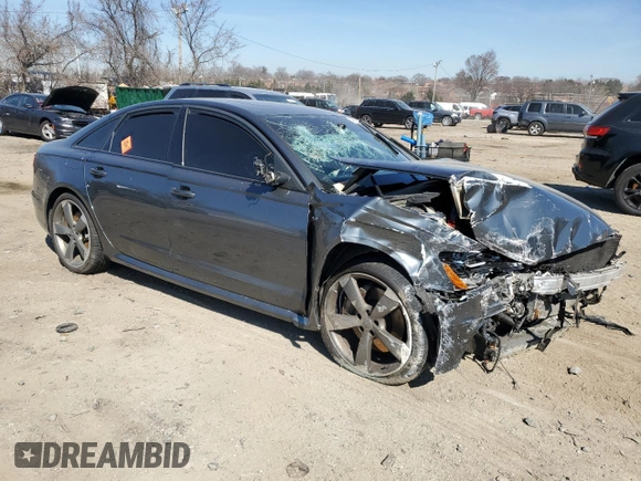 2014 Audi A6 Prestige z VIN WAUHGAFC9EN011544, wystawiony jako Copart lot #48683895 z przebiegiem Nie podano mil oraz Szkoda całkowita • Salvage title. Historia ofert i sprzedaży dostępna na DreamBid. Obrazek 4.