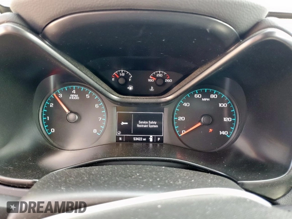 2022 Chevrolet Colorado 2WD LT with VIN 1GCGSCEN1N1222921, listed as a Copart auction lot 58193695 with 53,422 mi miles and Salvage title. Bid and sale history available at DreamBid. Image 9.