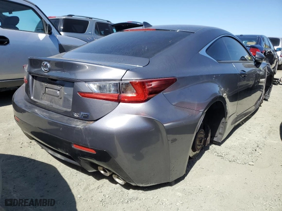 2016 Lexus RC F with VIN JTHHP5BC3G5005403, listed as a Copart auction lot 56260924 with 46,011 mi miles and Salvage Title. Bid and sale history available at carsss.com. Image 3.