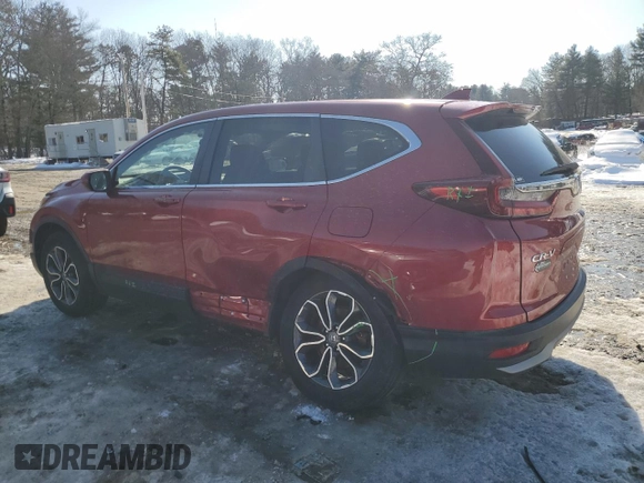 2020 Honda CR-V EX with VIN 2HKRW2H56LH632137, listed as a Copart auction lot 45338365 with 60,147 mi miles and Salvage Title. Bid and sale history available at carsss.com. Image 2.