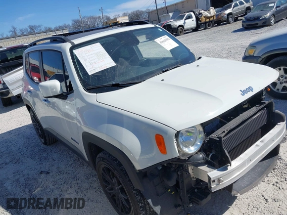 2015 Jeep Renegade Latitude with VIN ZACCJABT2FPC31041, listed as a IAAI auction lot 41626396 with 93,956 mi miles. Bid and sale history available at carsss.com. Image 1.