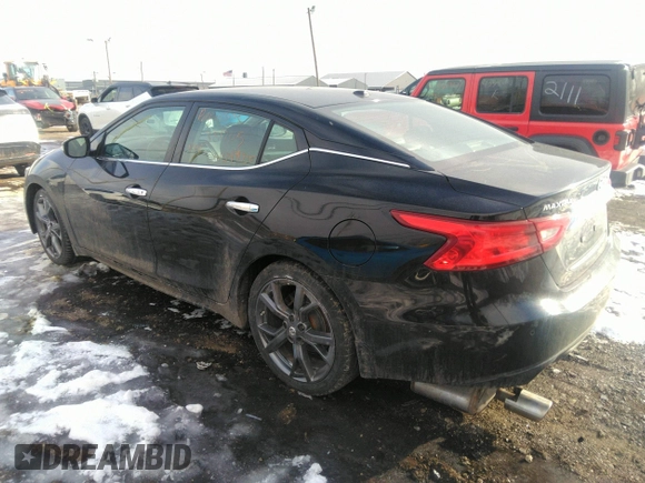 2016 Nissan Maxima SV with VIN 1N4AA6AP2GC381705, listed as a IAAI auction lot 41344735 with 96,293 mi miles and . Bid and sale history available at DreamBid. Image 3.