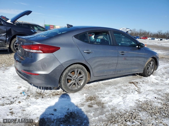 2018 Hyundai Elantra SEL with VIN 5NPD84LF5JH324230, listed as a Copart auction lot 45556885 with 124,902 mi miles and Salvage Title. Bid and sale history available at carsss.com. Image 3.