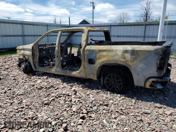2022 Chevrolet Silverado 1500 LT with VIN 1GCUDDET6NZ632522, listed as a Copart auction lot 55029025 with Not Provided miles and Salvage Title. Bid and sale history available at DreamBid. Image 2.