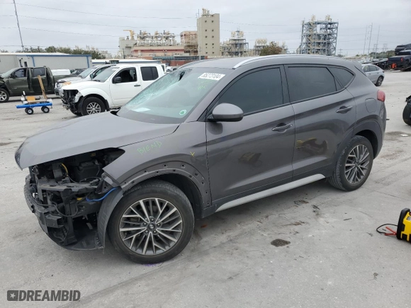2020 Hyundai Tucson Sport with VIN KM8J33AL8LU179855, listed as a Copart auction lot 85273104 with 34,558 mi miles and Salvage Title. Bid and sale history available at carsss.com. Image 1.