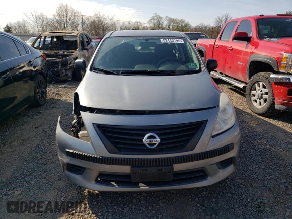 2012 Nissan Versa SV with VIN 3N1CN7AP1CL936934, listed as a Copart auction lot 52443795 with 51,793 mi miles and Salvage title. Bid and sale history available at DreamBid. Image 5.
