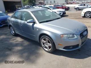 2008 Audi A4 2.0T with VIN WAUAF78E28A041678, listed as a IAAI auction lot 42614609 with 128,696 mi miles and . Bid and sale history available at DreamBid. Image 1.