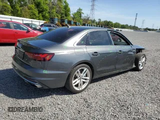 2020 Audi A4 Premium Plus with VIN WAUENAF4XLN012927, listed as a Copart auction lot 50326715 with 58,648 mi miles and Salvage title. Bid and sale history available at DreamBid. Image 3.