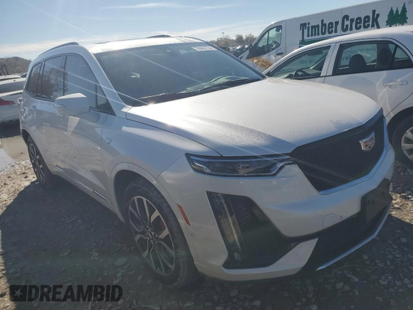 2023 Cadillac XT6 AWD Sport with VIN 1GYKPHRS9PZ162443, listed as a Copart auction lot 78462734 with 19,042 mi miles and Salvage title. Bid and sale history available at DreamBid. Image 4.
