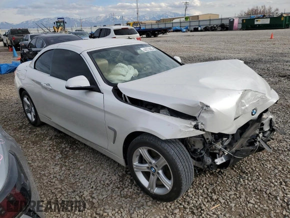 2014 BMW 4 Series 428i xDrive with VIN WBA3T1C53EPS98007, listed as a Copart auction lot 44273865 with Not Provided miles and Salvage Title. Bid and sale history available at DreamBid. Image 4.