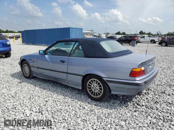1997 BMW 3-Series 328IC with VIN WBABK832XVET96413, listed as a Copart auction lot 47806025 with 66,051 mi miles and Salvage Title. Bid and sale history available at carsss.com. Image 2.