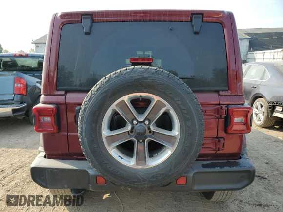 2022 Jeep Wrangler Unlimited Sahara Altitude with VIN 1C4HJXEG6NW117231, listed as a Copart auction lot 71226934 with 36,897 mi miles and Clean title. Bid and sale history available at DreamBid. Image 6.