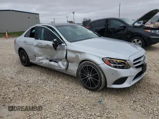 2021 Mercedes-Benz C 300 with VIN W1KWF8DB5MR609837, listed as a Copart auction lot 44764025 with 73,029 mi miles and Salvage Title. Bid and sale history available at carsss.com. Image 4.