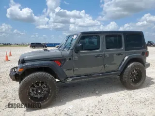 2021 Jeep Wrangler Unlimited 80th Anniversary с VIN 1C4HJXDG2MW846360, выставлен на аукционе Copart как лот 62721735 с пробегом 17 099 миль миль и Списание • Salvage title. История ставок и продаж доступна на DreamBid. Изображение 1.