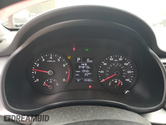 2020 Kia Rio S with VIN 3KPA25AD0LE348289, listed as a Copart auction lot 51843205 with 29,490 mi miles and Salvage Title. Bid and sale history available at DreamBid. Image 9.