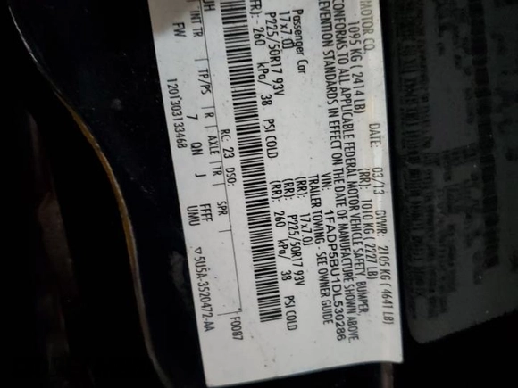 2013 Ford C-Max SEL with VIN 1FADP5BU1DL530286, listed as a Copart auction lot 49268715 with 195,771 mi miles and Salvage Title. Bid and sale history available at carsss.com. Image 15.
