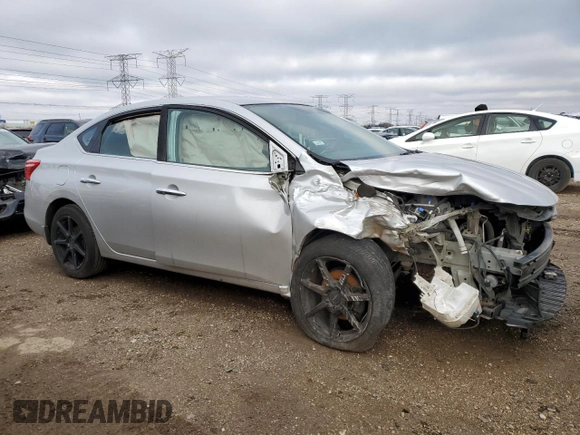 2019 Nissan Sentra S with VIN 3N1AB7AP9KY220221, listed as a Copart auction lot 84815844 with Not provided miles and Salvage title. Bid and sale history available at DreamBid. Image 4.