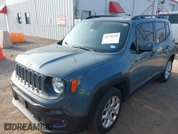 2017 Jeep Renegade Latitude with VIN ZACCJABB3HPE72746, listed as a IAAI auction lot 42374718 with 92,272 mi miles and . Bid and sale history available at DreamBid. Image 17.