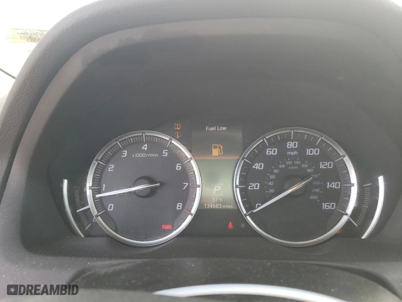 2019 Acura TLX with VIN 19UUB3F3XKA007163, listed as a Copart auction lot 45085364 with 134,683 mi miles and Salvage Title. Bid and sale history available at carsss.com. Image 9.