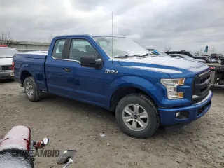 2017 Ford F-150 XL with VIN 1FTEX1C80HKC89714, listed as a Copart auction lot 47952195 with 84,123 mi miles and Salvage Title. Bid and sale history available at carsss.com. Image 4.
