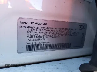 2023 Audi S8 z VIN WAULSAF85PN000614, wystawiony jako Copart lot #84752864 z przebiegiem 20 079 mil mil oraz Szkoda całkowita • Salvage title. Historia ofert i sprzedaży dostępna na DreamBid. Obrazek 12.