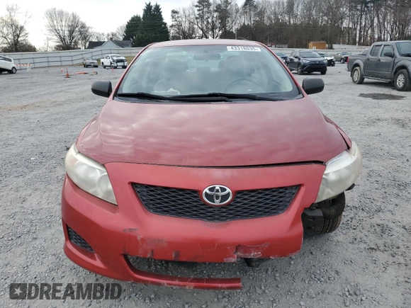 2010 Toyota Corolla with VIN 1NXBU4EE0AZ254273, listed as a Copart auction lot 43318035 with 56,394 mi miles and Salvage Title. Bid and sale history available at DreamBid. Image 5.