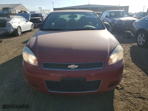 2008 Chevrolet Impala LT with VIN 2G1WT58K789201652, listed as a Copart auction lot 76178234 with 233,313 mi miles and Clean Title. Bid and sale history available at carsss.com. Image 5.