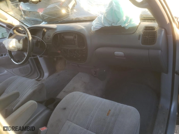 2000 Toyota Tundra SR5 with VIN 5TBRT3418YS009579, listed as a Copart auction lot 47286165 with 195,182 mi miles and Salvage Title. Bid and sale history available at carsss.com. Image 8.