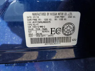 2020 Infiniti Q50 Red Sport 400 with VIN JN1FV7AR6LM660075, listed as a Copart auction lot 48220405 with 56,282 mi miles and Salvage Title. Bid and sale history available at carsss.com. Image 13.