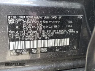 2024 Toyota RAV4 LE with VIN 2T3G1RFV0RC421150, listed as a Copart auction lot 44000785 with 8,023 mi miles and Salvage Title. Bid and sale history available at carsss.com. Image 15.