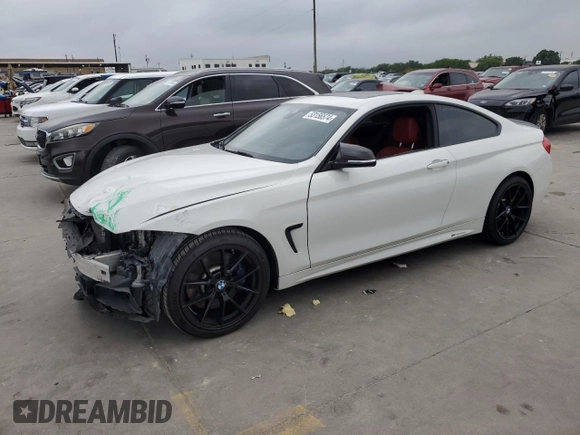 2017 BMW 4 Series 440i with VIN WBA4P1C56HK522557, listed as a Copart auction lot 53156574 with 52,073 mi miles and Salvage Title. Bid and sale history available at carsss.com. Image 1.
