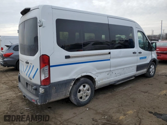 2018 Ford Transit Passenger XL with VIN 1FBAX2CM9JKA86087, listed as a Copart auction lot 43119905 with 56,664 mi miles and Clean title. Bid and sale history available at DreamBid. Image 3.