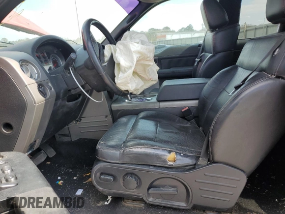 2006 Ford F-150 XLT with VIN 1FTPX045X6KD06183, listed as a Copart auction lot 47289485 with Not provided miles and Salvage title. Bid and sale history available at DreamBid. Image 7.