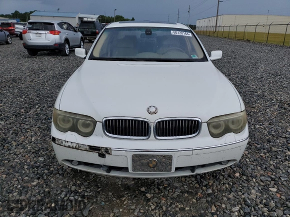 2004 BMW 7 Series 745Li with VIN WBAGN63494DS47871, listed as a Copart auction lot 60128164 with Not provided miles and Salvage title. Bid and sale history available at DreamBid. Image 5.