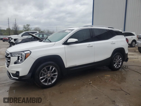 2022 GMC Terrain SLT with VIN 3GKALVEV0NL113829, listed as a Copart auction lot 53702325 with 52,810 mi miles and Salvage title. Bid and sale history available at DreamBid. Image 1.