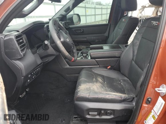 2024 Toyota Tundra TRD Pro Hybrid with VIN 5TFPC5DB6RX076616, listed as a Copart auction lot 43985855 with 7,273 mi miles and Salvage title. Bid and sale history available at DreamBid. Image 7.