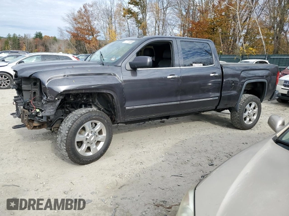 2015 GMC Sierra 2500HD SLT with VIN 1GT12ZEG1FF180216, listed as a Copart auction lot 77076384 with 67,751 mi miles and Salvage title. Bid and sale history available at DreamBid. Image 1.