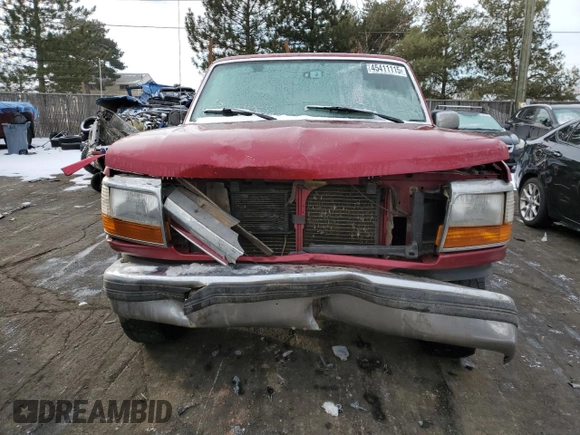1995 Ford F-150 with VIN 1FTEX14HXSKB56139, listed as a Copart auction lot 45411115 with 167,859 mi miles and Salvage Title. Bid and sale history available at carsss.com. Image 5.