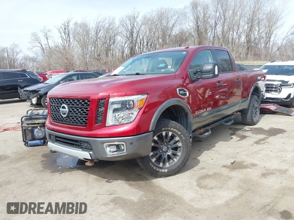 2016 Nissan Titan XD S with VIN 1N6AA1F43GN510841, listed as a IAAI auction lot 41814864 with 163,025 mi miles. Bid and sale history available at carsss.com. Image 18.