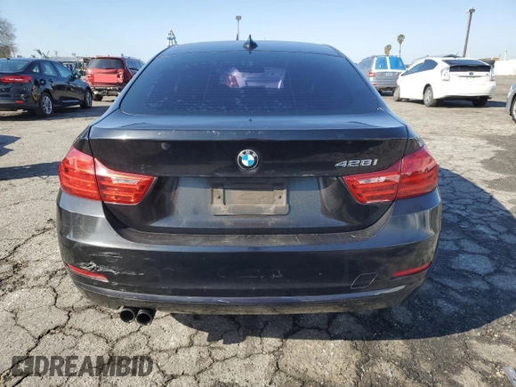2015 BMW 4 Series 428i with VIN WBA4A5C57FD410621, listed as a Copart auction lot 42754235 with 122,822 mi miles and Salvage Title. Bid and sale history available at carsss.com. Image 6.