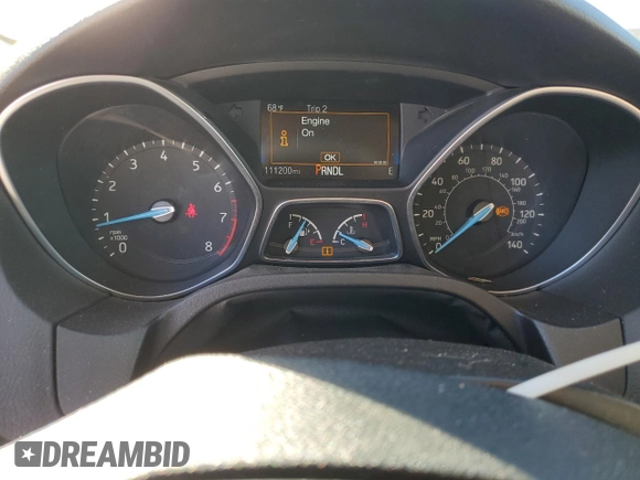 2016 Ford Focus SE with VIN 1FADP3F24GL348258, listed as a Copart auction lot 47851945 with 111,200 mi miles and Salvage Title. Bid and sale history available at DreamBid. Image 9.