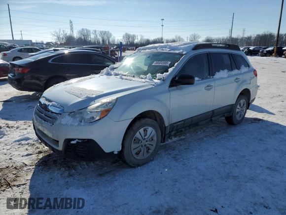 2013 Subaru Outback 2.5i z VIN 4S4BRCAC4D1225770, wystawiony jako Copart lot #88504585 z przebiegiem 131 196 mil mil oraz Czysty tytuł • Clean title. Historia ofert i sprzedaży dostępna na DreamBid. Obrazek 1.