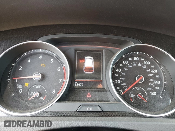 2017 Volkswagen GTI S with VIN 3VW4T7AU7HM067865, listed as a Copart auction lot 71718704 with 88,972 mi miles and Salvage Title. Bid and sale history available at DreamBid. Image 9.