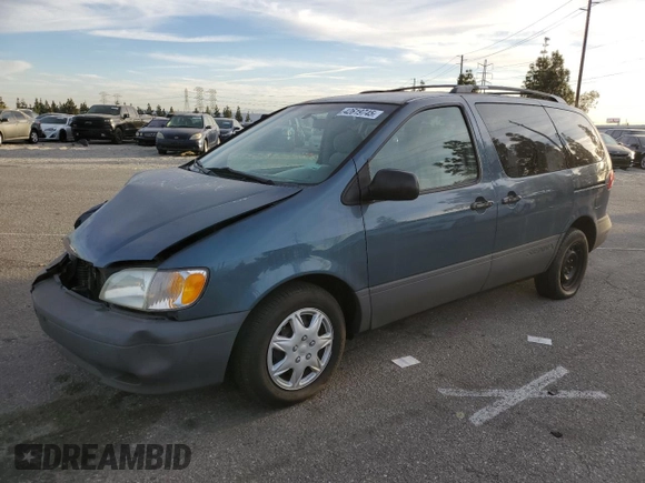 2003 Toyota Sienna CE z VIN 4T3ZF19CX3U539489, wystawiony jako Copart lot #42619745 z przebiegiem 216 284 mil mil oraz Szkoda całkowita • Salvage title. Historia ofert i sprzedaży dostępna na DreamBid. Obrazek 1.