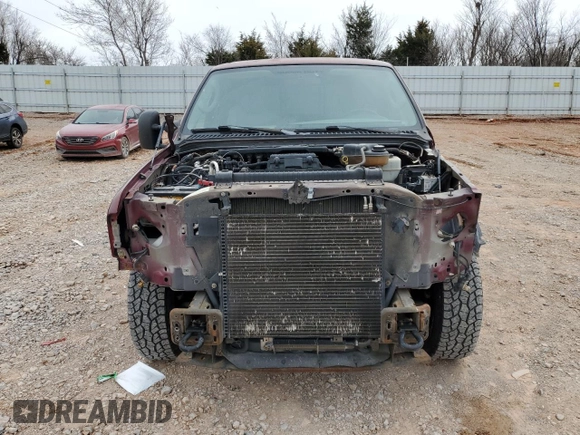 2005 Ford Super Duty F-250 XL with VIN 1FTNX20545EB37395, listed as a Copart auction lot 47105785 with 138,364 mi miles and Salvage Title. Bid and sale history available at carsss.com. Image 5.