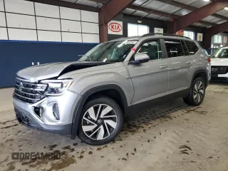 2025 Volkswagen Atlas SE z VIN 1V2WR2CA0SC514981, wystawiony jako Copart lot #58159325 z przebiegiem Nie podano mil oraz Czysty tytuł • Clean title. Historia ofert i sprzedaży dostępna na DreamBid. Obrazek 1.
