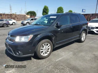 2015 Dodge Journey SXT with VIN 3C4PDCBG6FT718131, listed as a Copart auction lot 62214265 with 108,986 mi miles and Salvage title. Bid and sale history available at DreamBid. Image 1.