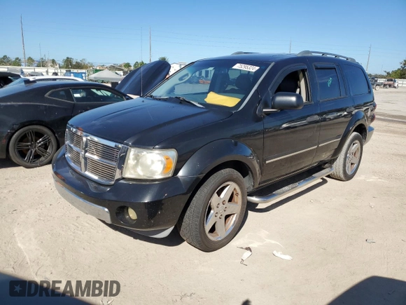 2007 Dodge Durango Limited with VIN 1D8HD58237F542454, listed as a Copart auction lot 75295324 with 113,103 mi miles and Salvage title. Bid and sale history available at DreamBid. Image 1.